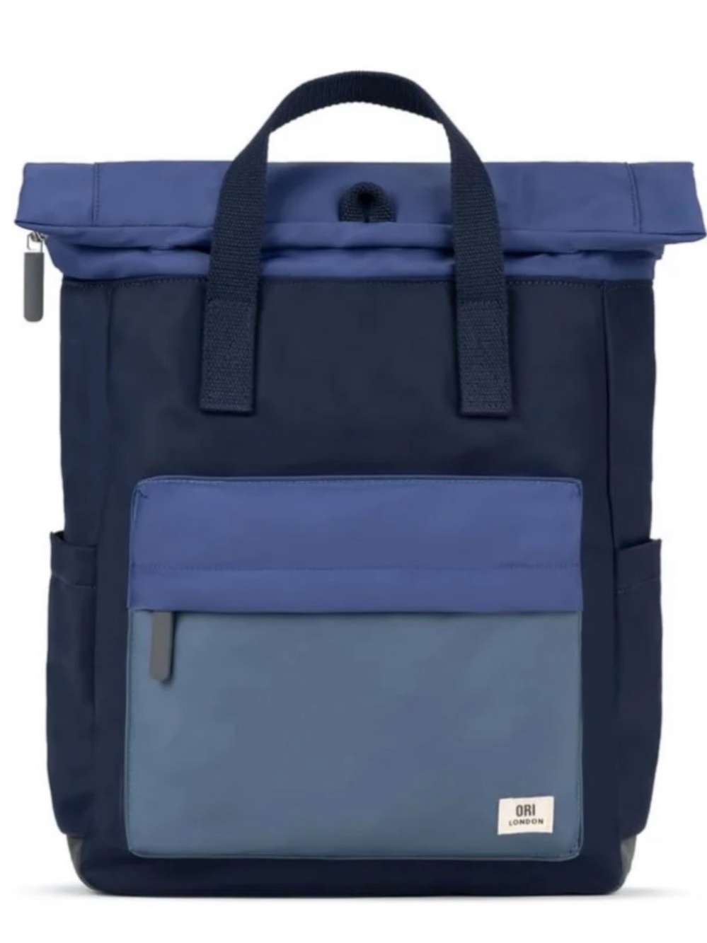 Orion London ORI Two-Tone Navy & Blue Roll-Top Backpack Size Large